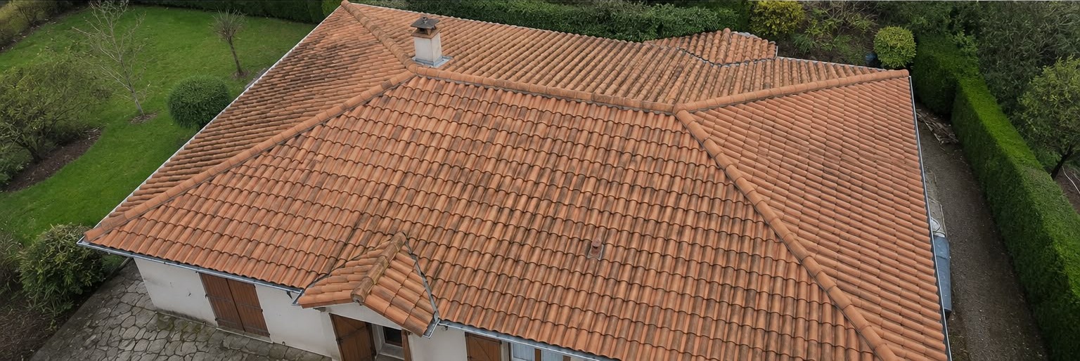 Toiture après nettoyage